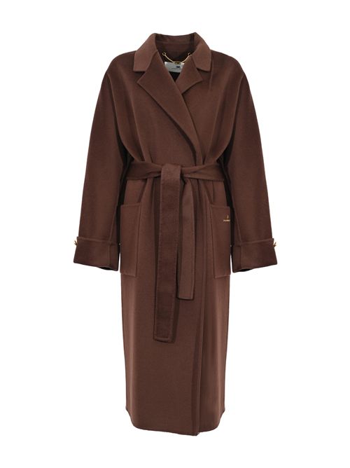 Cappotto in panno di misto lana double Elisabetta Franchi | CP68D56E2EA3